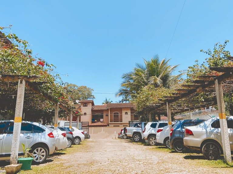 Chalés a 1 minuto da praia - com churrasqueira